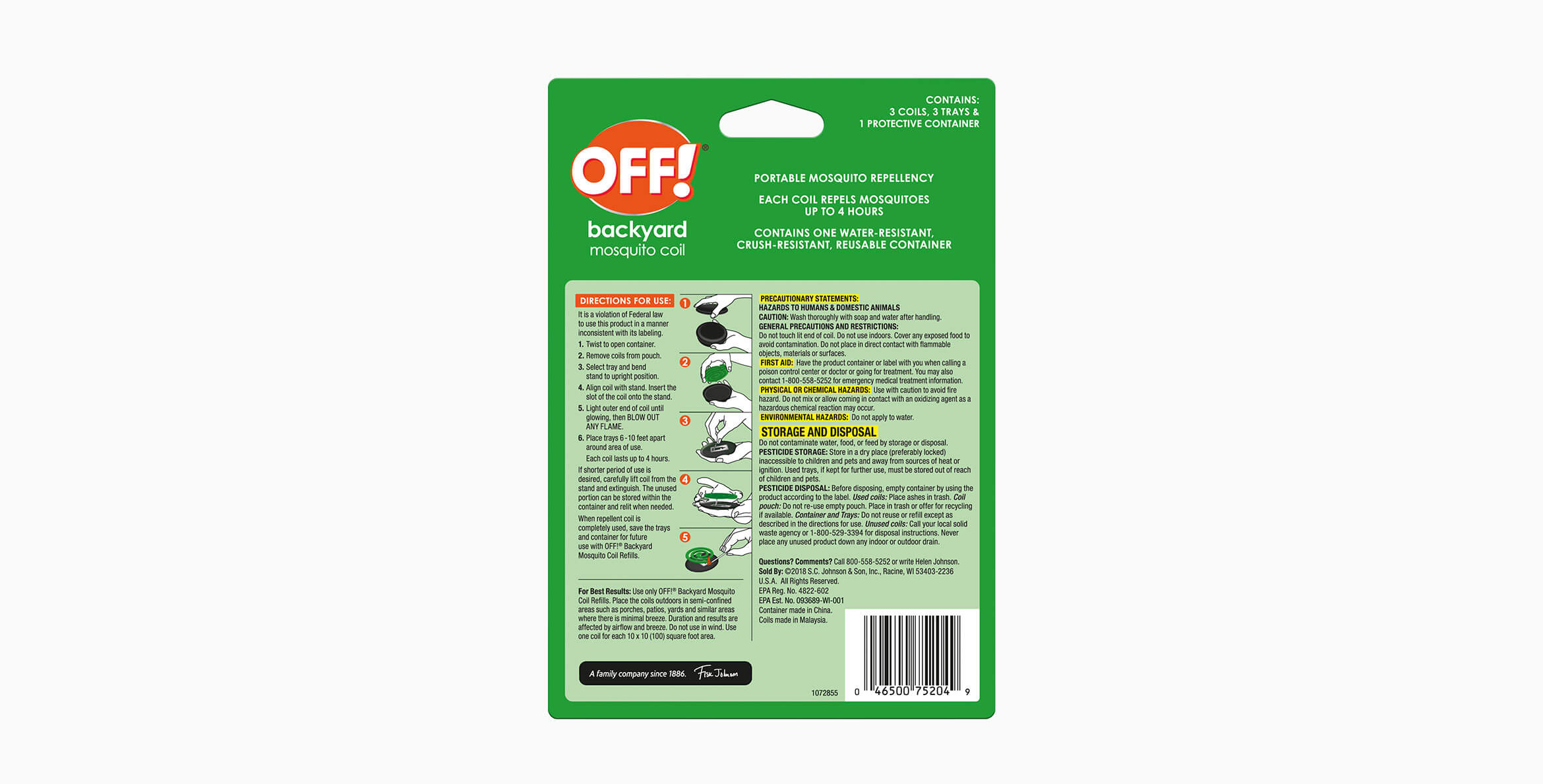 OFF!® Mosquito Coil