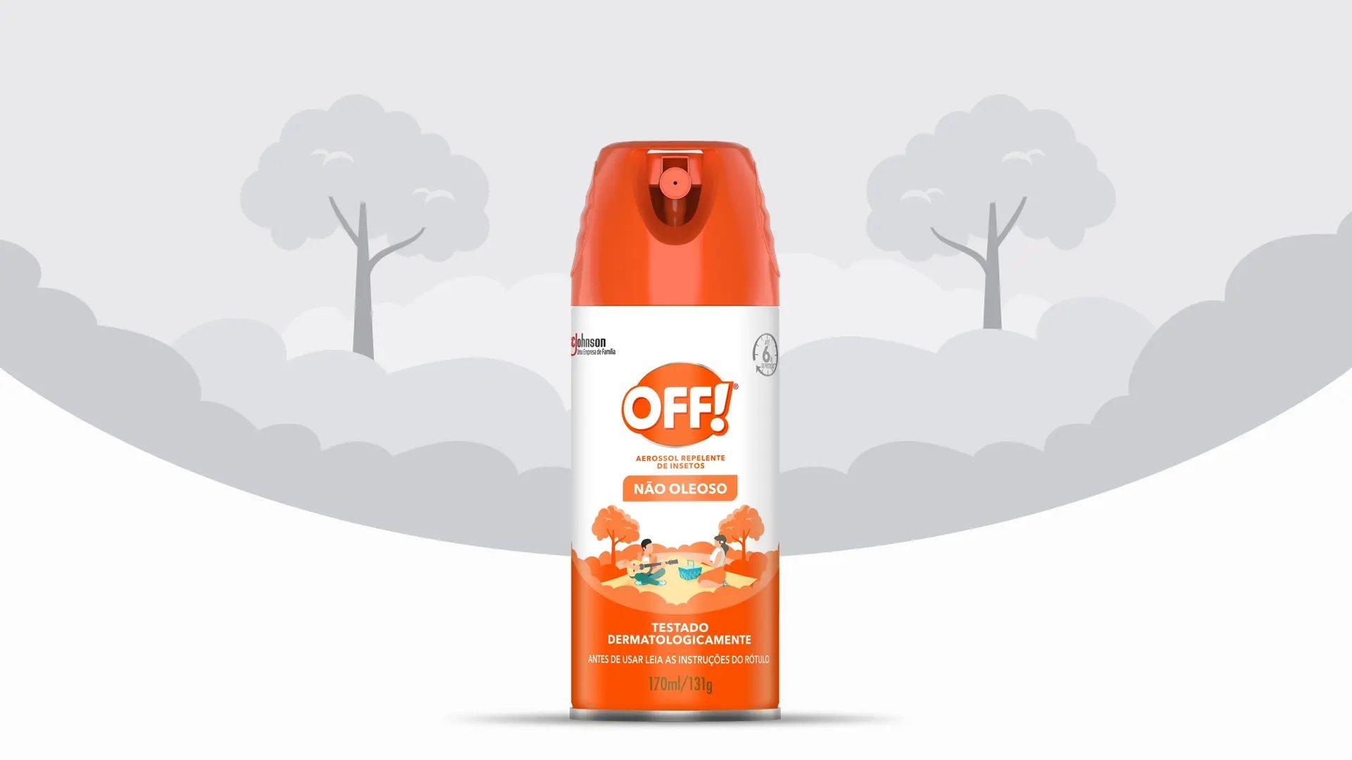 Parte frontal de OFF! Frasco de Active Aerossol 