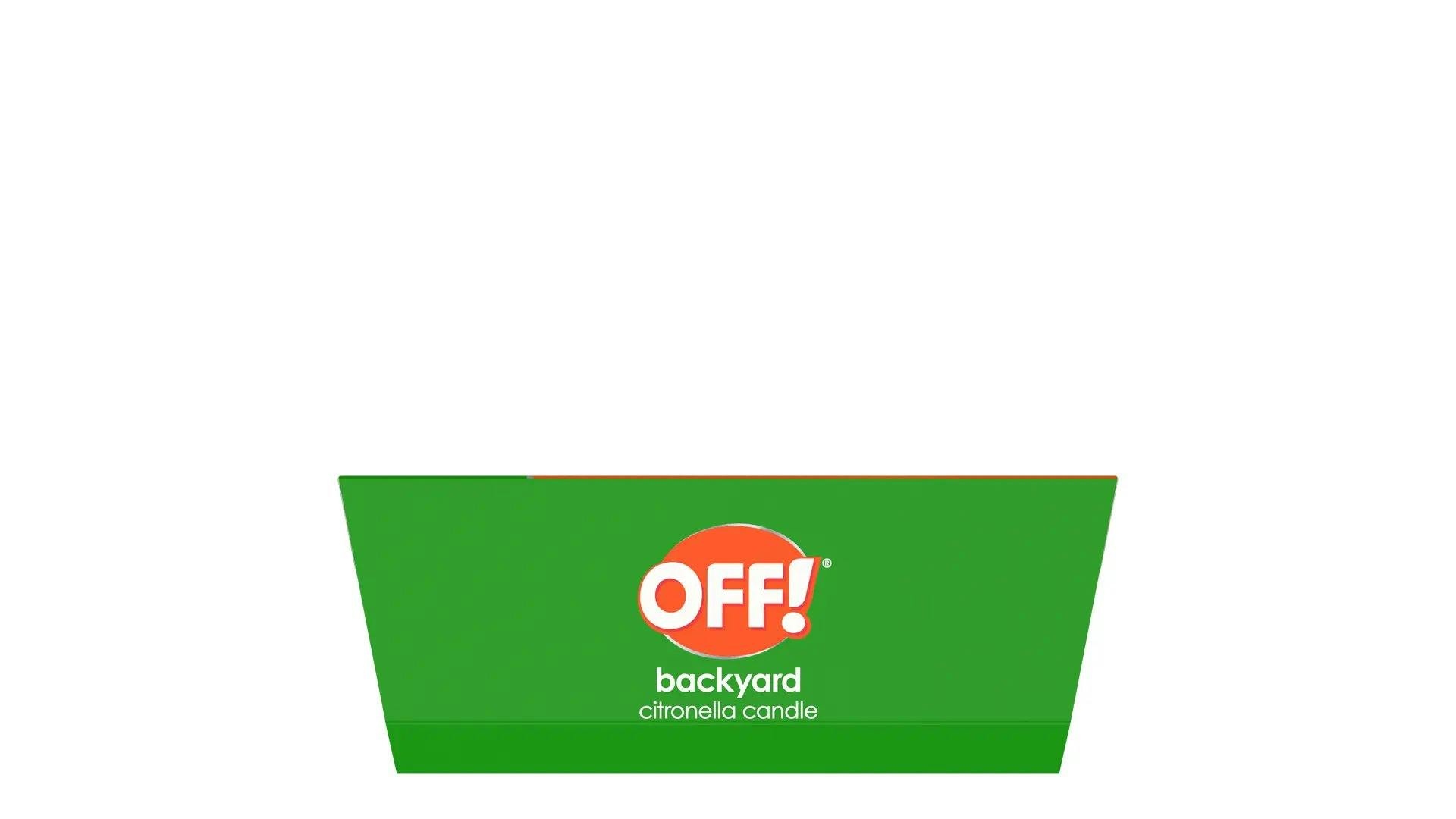 Back of OFF! Backyard Citronella Candle 2 pack Package