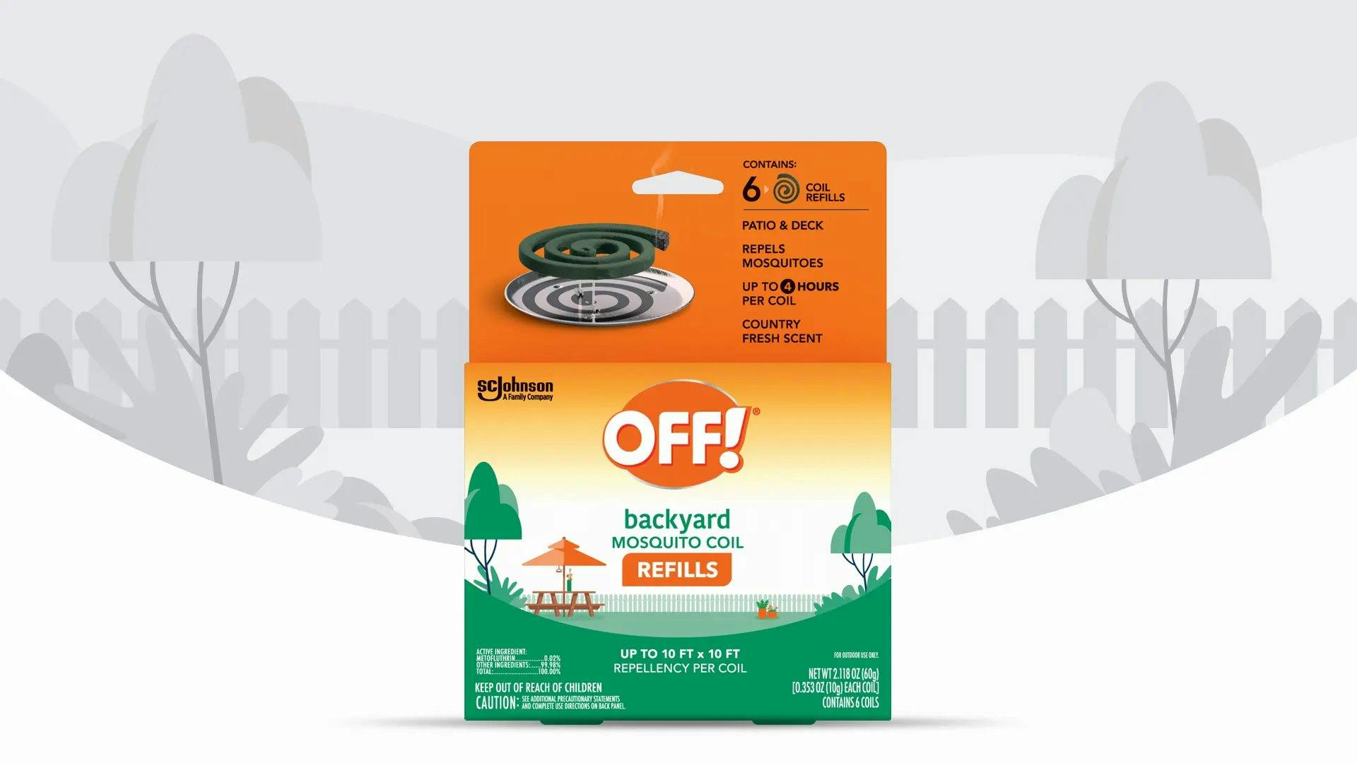 Front of OFF! Backyard Mosquito Coil Refills Package