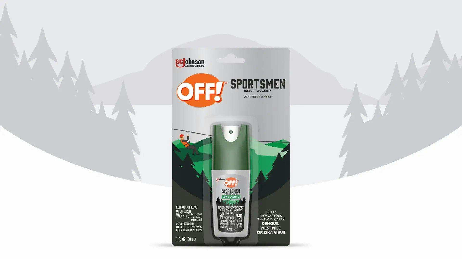 Front of a Deep Woods Insect Repellent 1 can